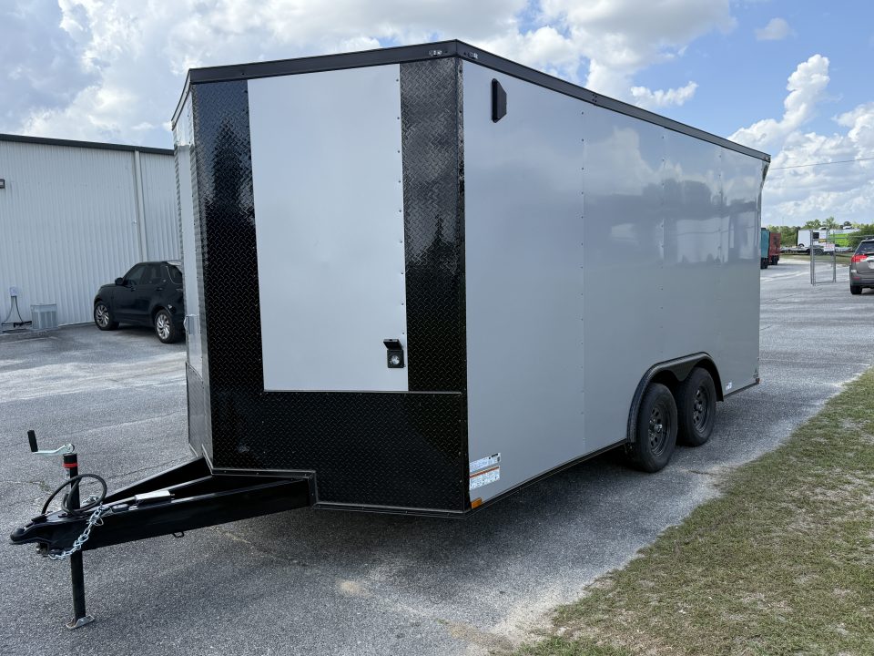 New 8.5X16TA Silver Office Trailer
