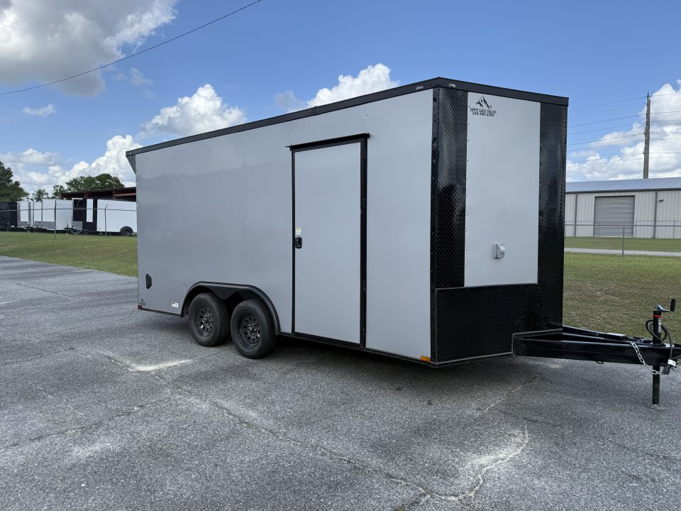 New 8.5X16TA Silver Office Trailer