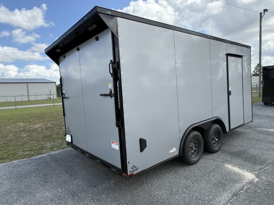 New 8.5X16TA Silver Office Trailer