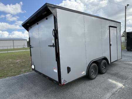 New 8.5X16TA Silver Office Trailer
