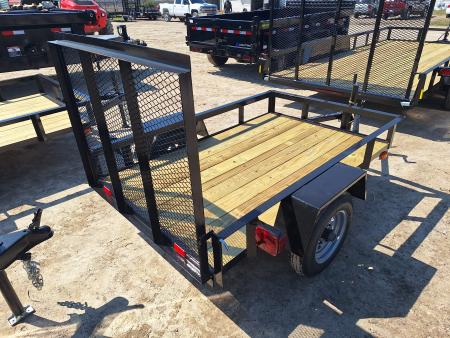 New 2026 AMO 4X6 LIGHT DUTY Landscape Trailer