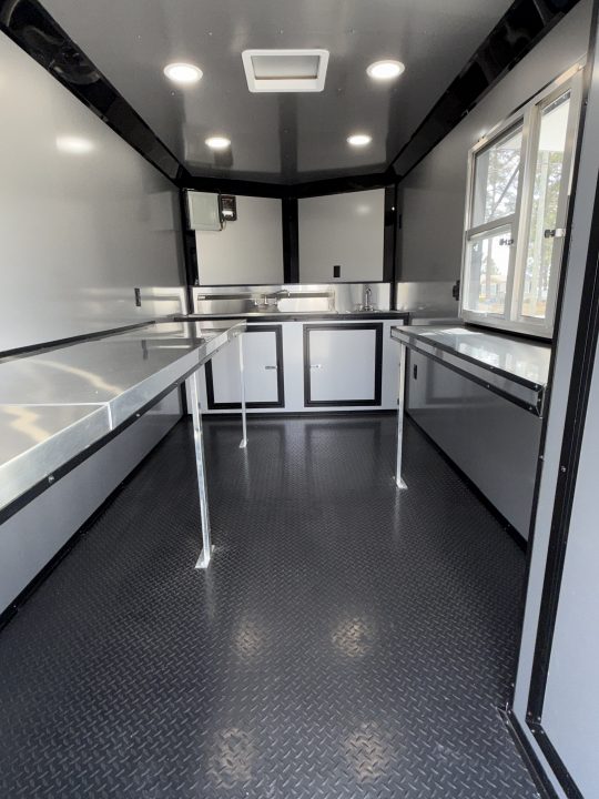 New 7X14TA Black Beverage Coffee Trailer