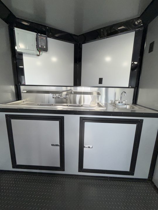 New 7X14TA Black Beverage Coffee Trailer
