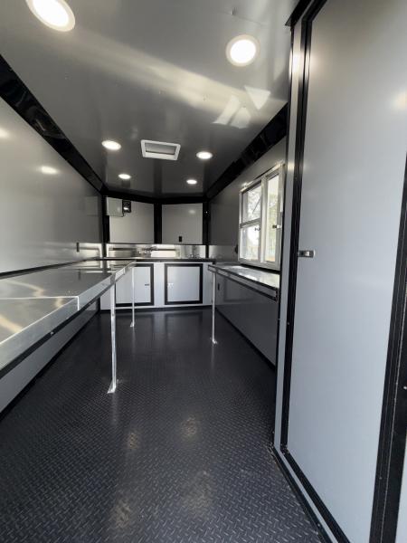 New 7X14TA Black Beverage Coffee Trailer