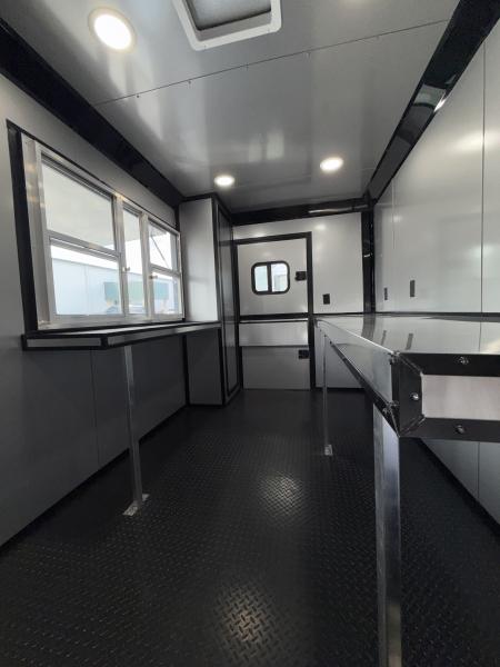 New 7X14TA Black Beverage Coffee Trailer