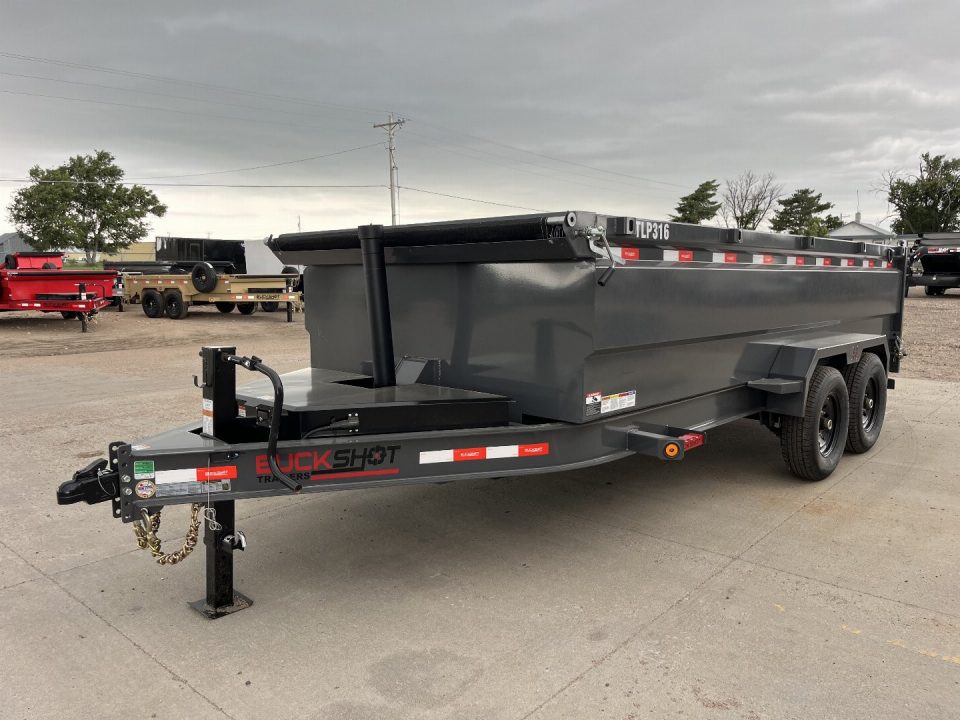 New 2026 Buckshot MFG TLP316 Dump Trailer