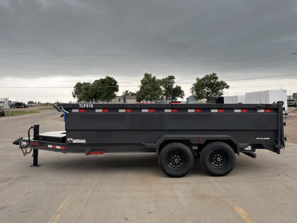 New 2026 Buckshot MFG TLP316 Dump Trailer
