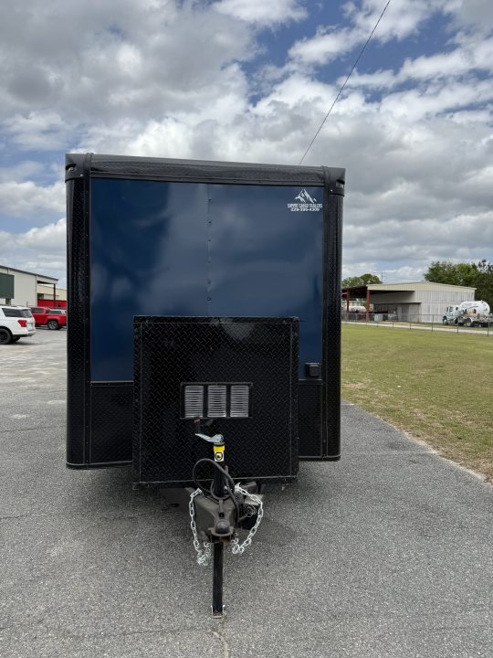 New 7X14TA Indigo Blue Dog Grooming Trailer