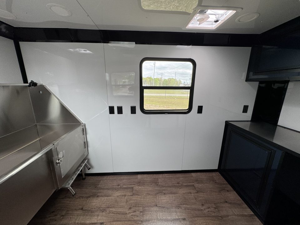 New 7X14TA Indigo Blue Dog Grooming Trailer