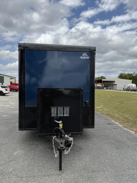 New 7X14TA Indigo Blue Dog Grooming Trailer
