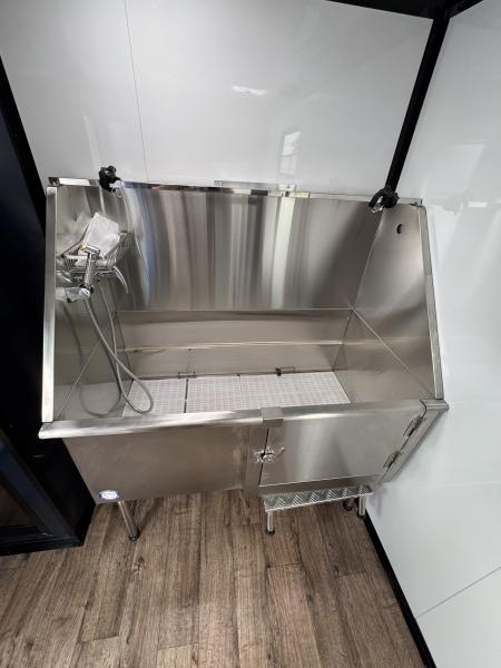 New 7X14TA Indigo Blue Dog Grooming Trailer