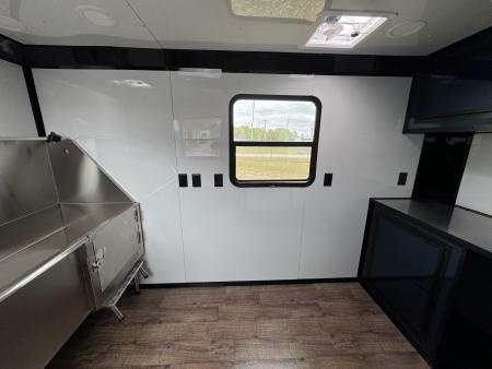 New 7X14TA Indigo Blue Dog Grooming Trailer