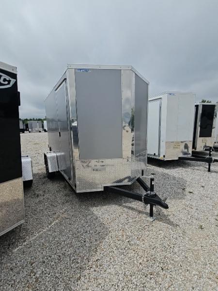 New 2026 Impact Trailers 6 x 10 3K Quake Ramp Door Flat Top V-Nose