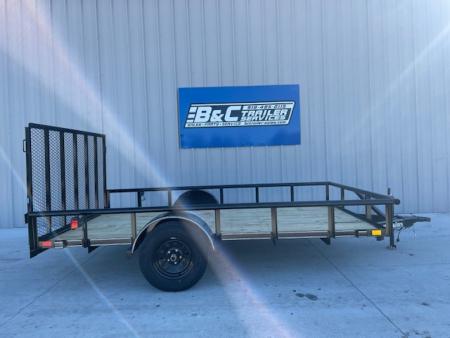 New 2026 DAVIDSON 83X12 PIPE TOP SINGLE AXLE UTILITY W/ 4' GATE