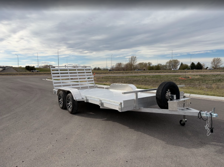 New 2026 Silverwing 7x16 5k Tandem Axle Aluminum Utility Trailer