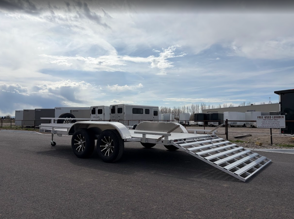 New 2026 Silverwing 7x14 Tandem Axle Aluminum Utility Trailer