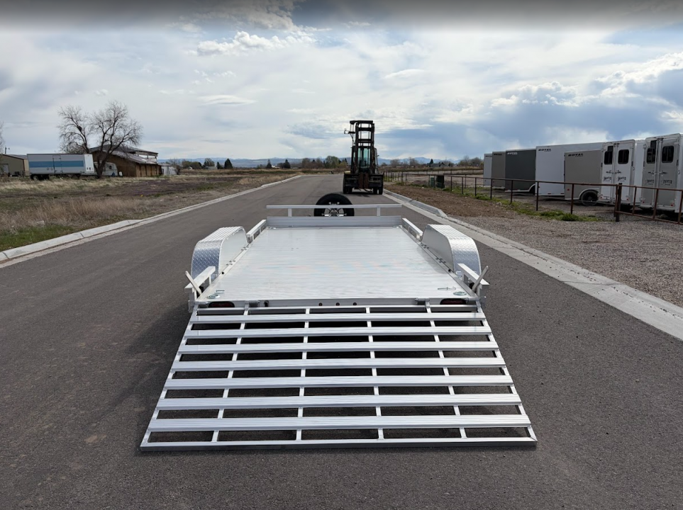 New 2026 Silverwing 7x14 Tandem Axle Aluminum Utility Trailer