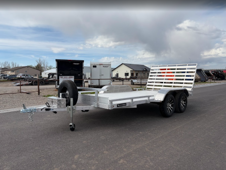 New 2026 Silverwing 7x14 Tandem Axle Aluminum Utility Trailer