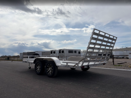 New 2026 Silverwing 7x14 Tandem Axle Aluminum Utility Trailer