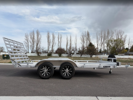 New 2026 Silverwing 7x14 Tandem Axle Aluminum Utility Trailer