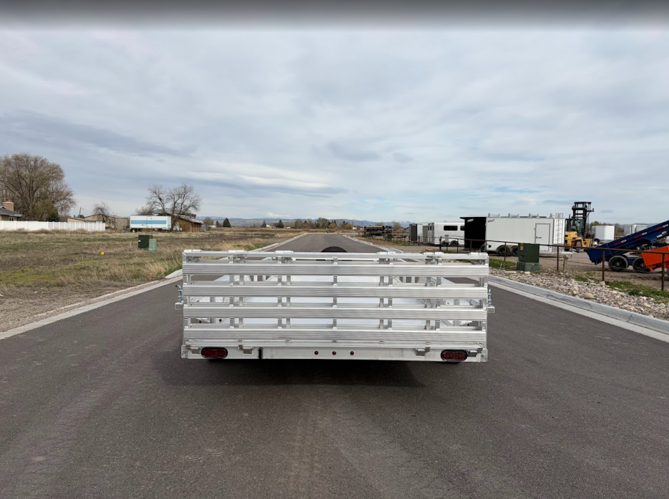 New 2026 Silverwing 7x16 5k Tandem Axle Aluminum Utility Trailer with Bifold Ramp