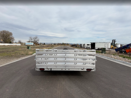 New 2026 Silverwing 7x16 5k Tandem Axle Aluminum Utility Trailer with Bifold Ramp