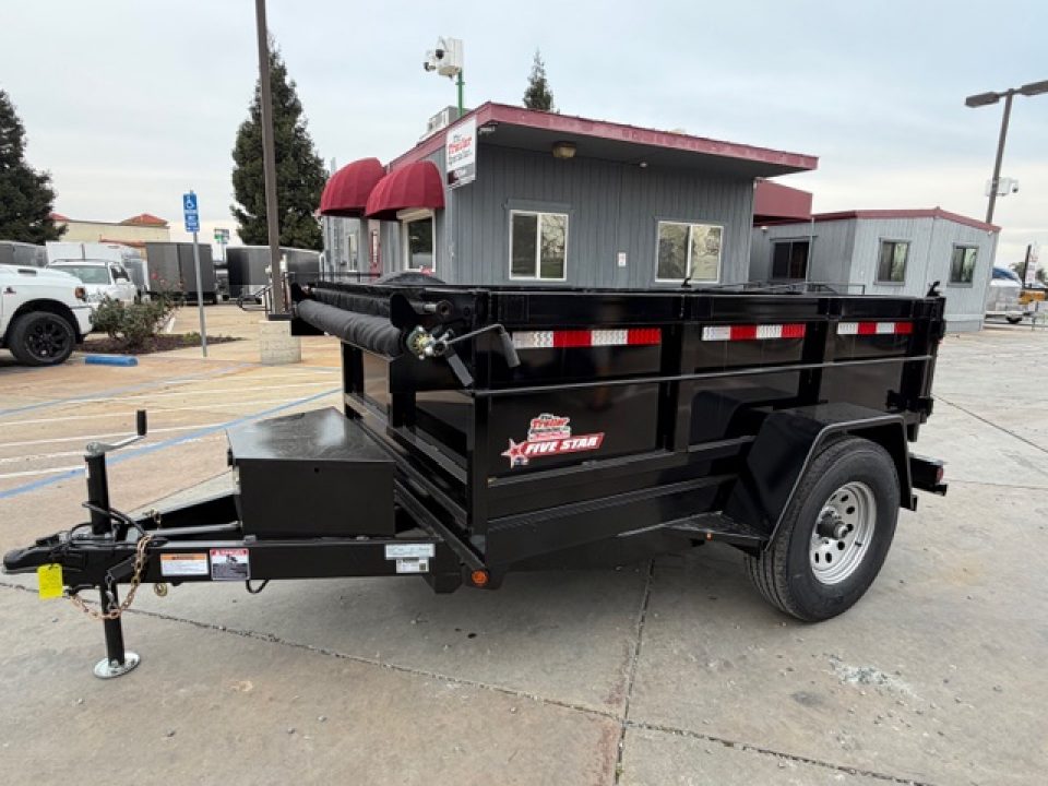 New 2026 Five Star Trailers DT58066 D6 5FT X 8FT 6K GVW Dump Trailer