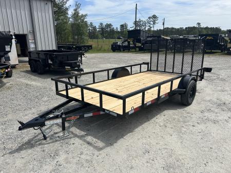 New 2026 Down 2 Earth Trailers 7X14 Utility Trailer, Tube Top, Spring Assist