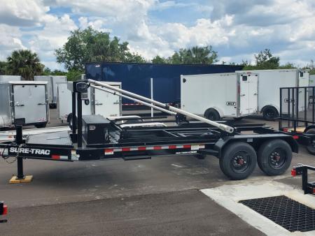 New 2026 Sure-Trac 7X16 TA 17.6K  ROLL OFF CARRIER Dump Trailer
