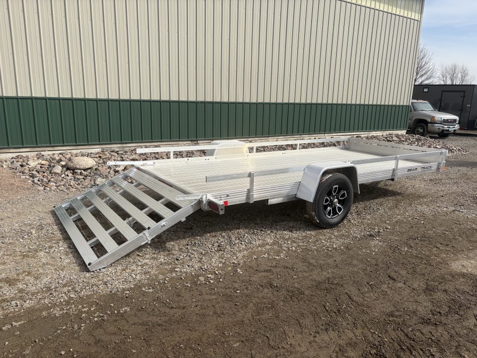 New 2026 80"x15' - 4400lb Bear Track Aluminum Utility Trailer