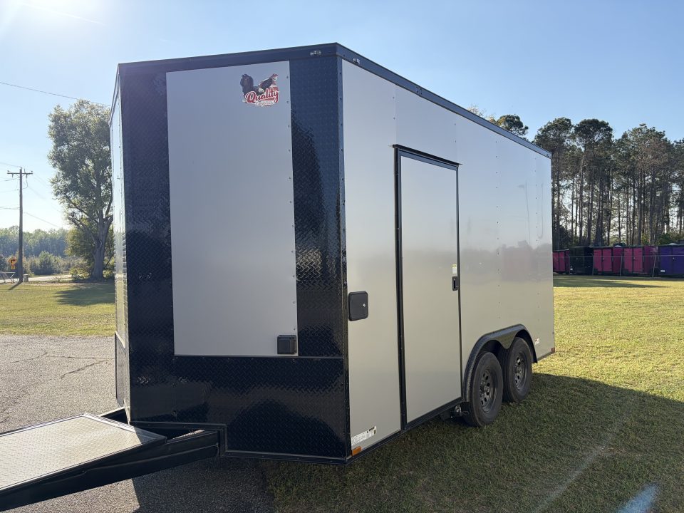 New 8.5X14TA Silver Concession Trailer