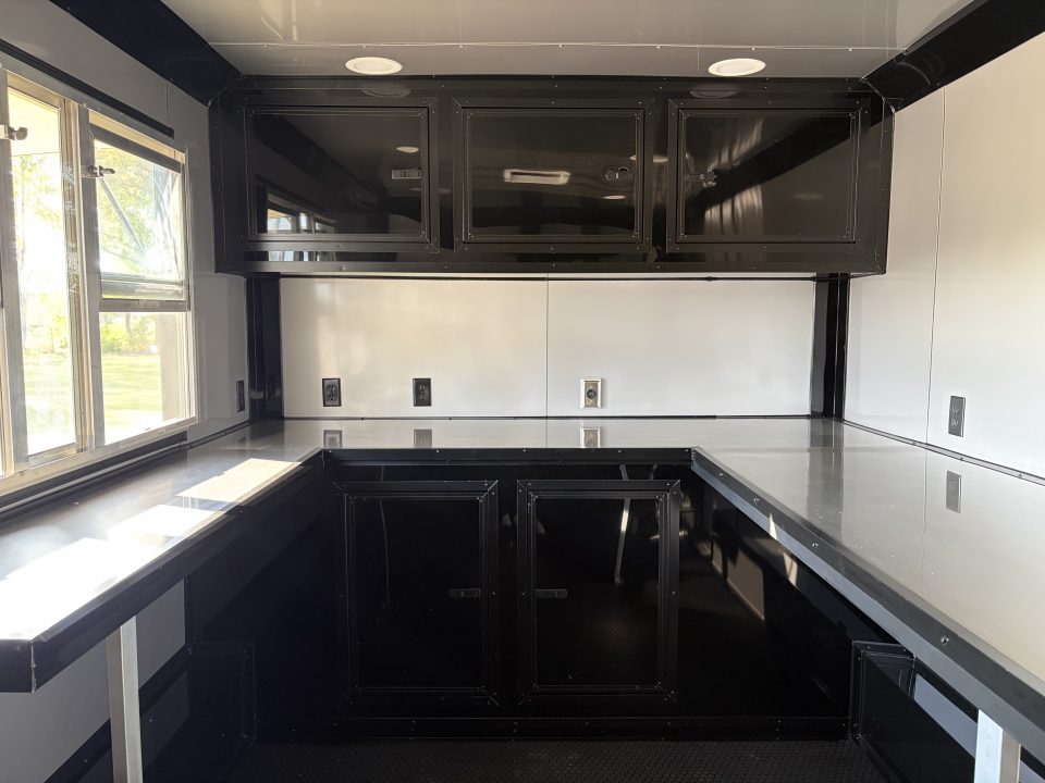 New 8.5X14TA Silver Concession Trailer