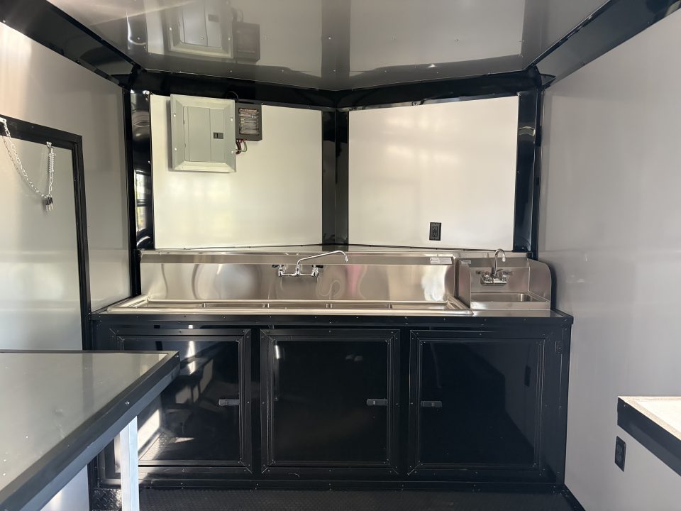 New 8.5X14TA Silver Concession Trailer