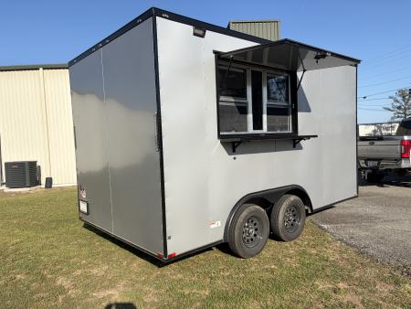 New 8.5X14TA Silver Concession Trailer