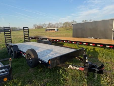 New 2025 Liberty 10K 83X20 w/ STAND UP RAMPS Equipment Trailer