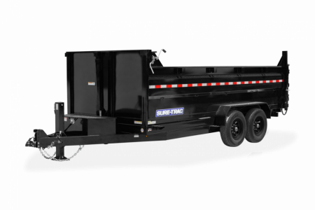 New 2026 Sure-Trac 7x14 14K Telescopic Dump Trailer