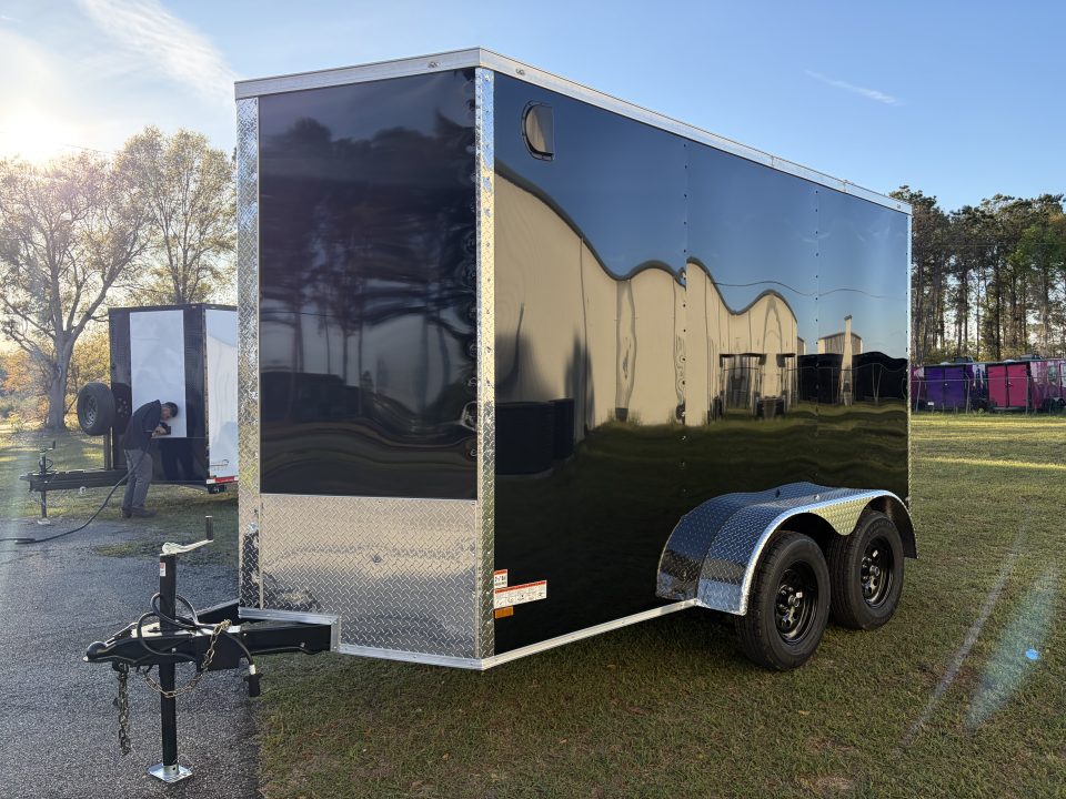 New 6X12TA Black Standard Trailer