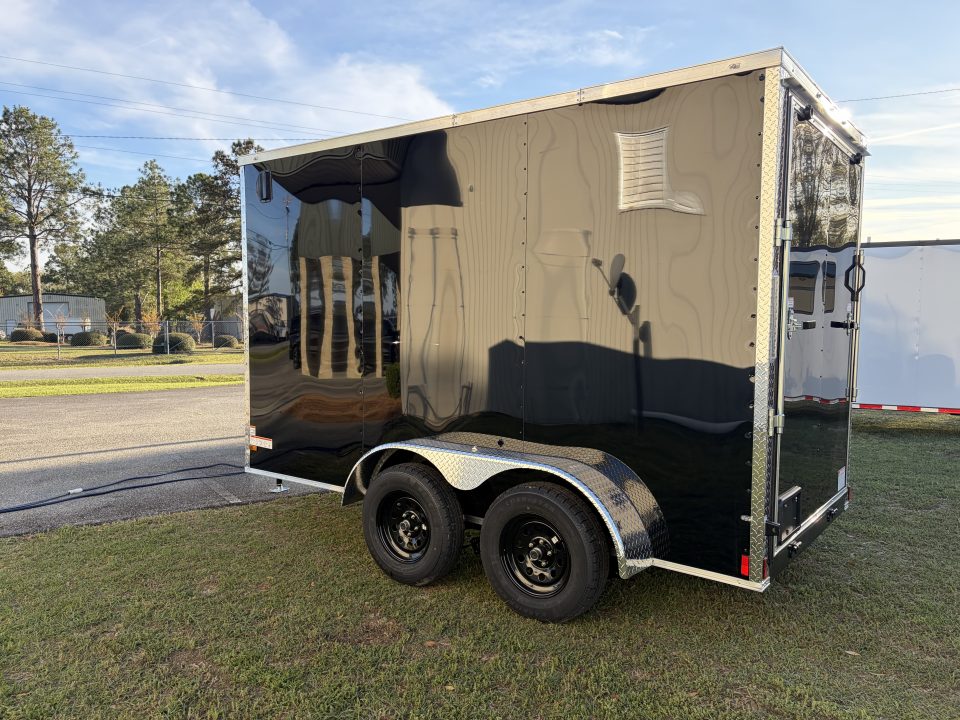 New 6X12TA Black Standard Trailer