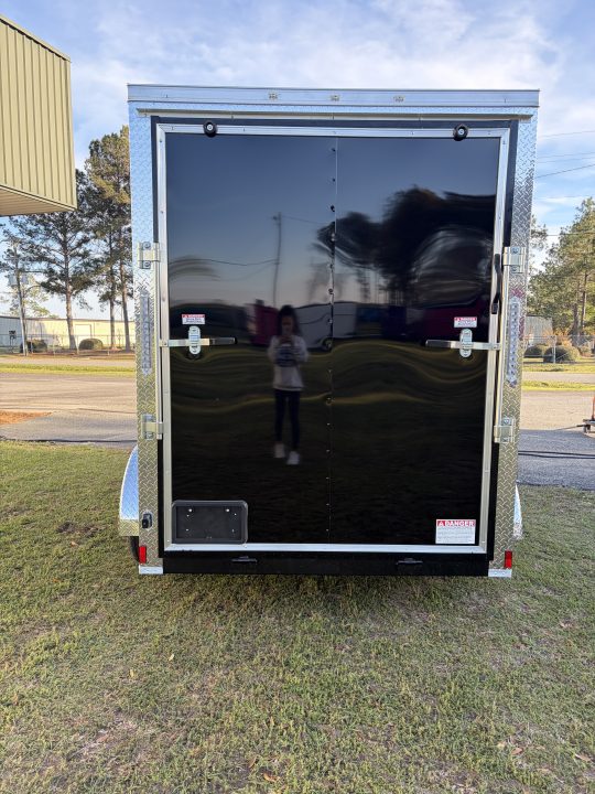 New 6X12TA Black Standard Trailer