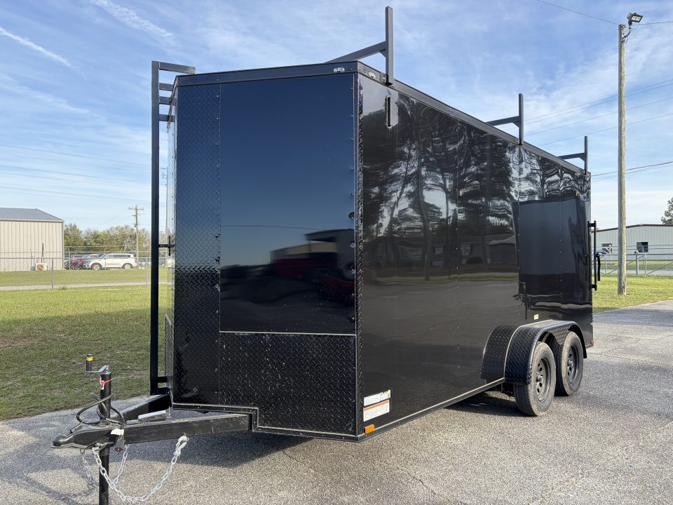 New 7X16TA Black Standard Trailer