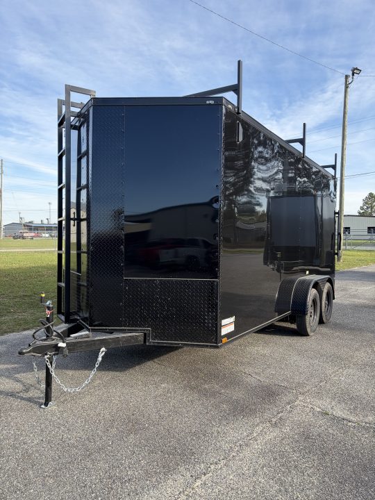 New 7X16TA Black Standard Trailer