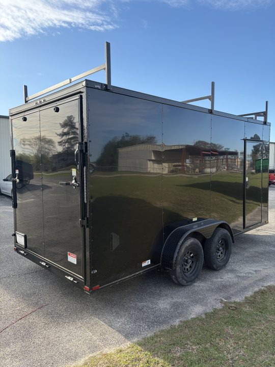 New 7X16TA Black Standard Trailer