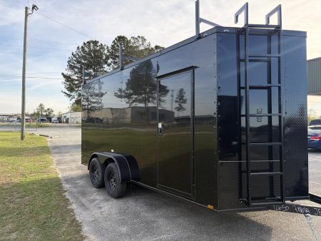 New 7X16TA Black Standard Trailer