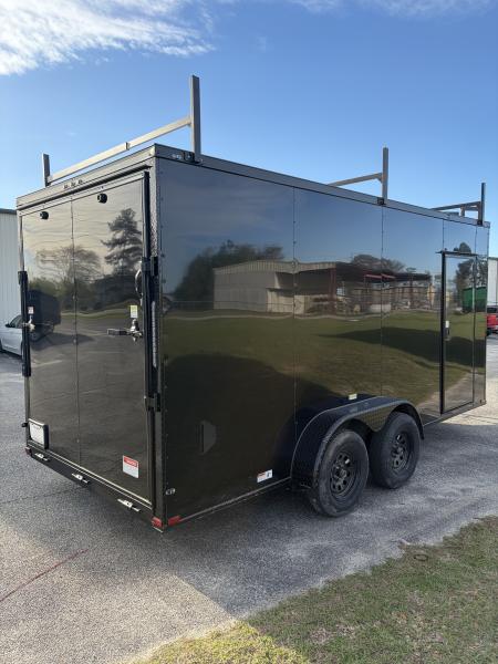 New 7X16TA Black Standard Trailer