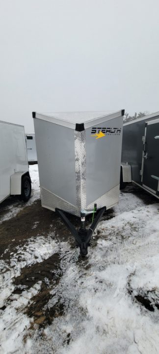 New 2026 Stealth Trailers 5X10 W/RAMP 3K Cargo / Enclosed Trailer Silver