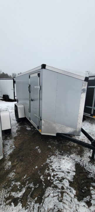 New 2026 Stealth Trailers 5X10 W/RAMP 3K Cargo / Enclosed Trailer Silver