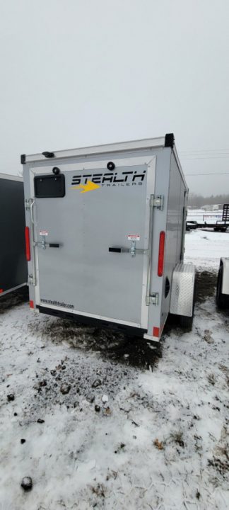 New 2026 Stealth Trailers 5X10 W/RAMP 3K Cargo / Enclosed Trailer Silver