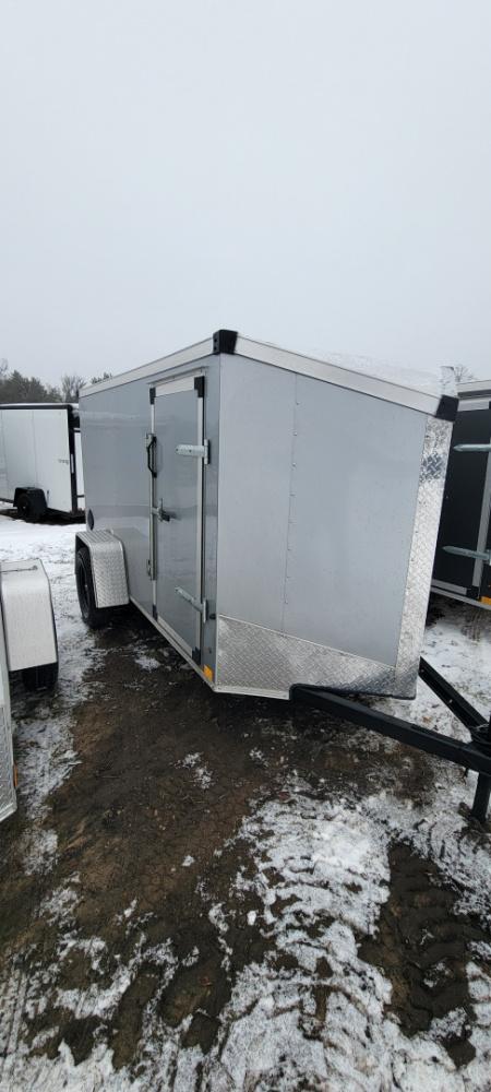 New 2026 Stealth Trailers 5X10 W/RAMP 3K Cargo / Enclosed Trailer Silver