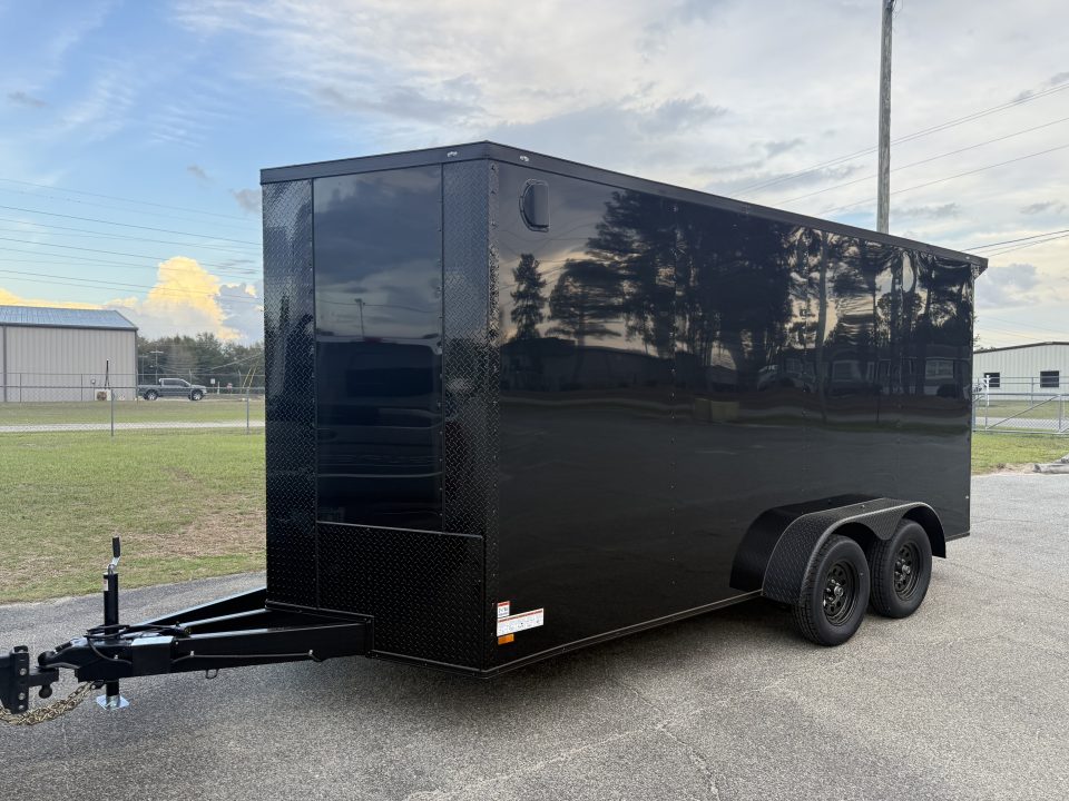 New 7X16TA Black Standard Trailer