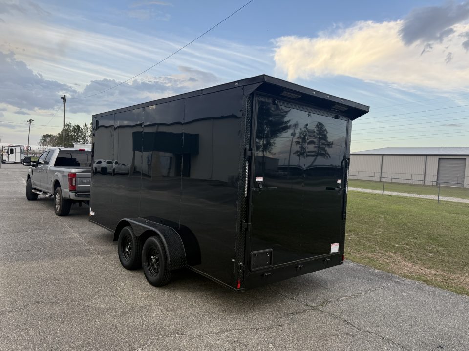 New 7X16TA Black Standard Trailer